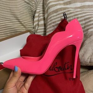 Christian Louboutin pink heels. Brand new, never before worn.